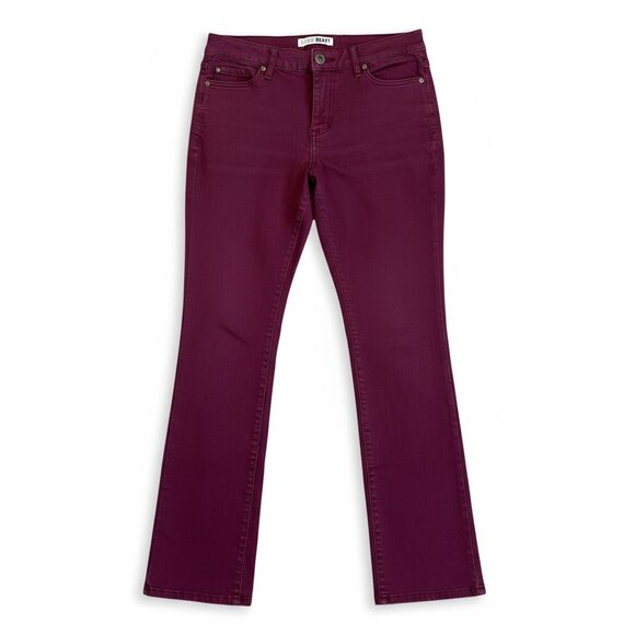 Women’s Code Bleu Chelsea Classic Straight Jeans Sz 8 Burgundy/Maroon Red #330L - Picture 6 of 13